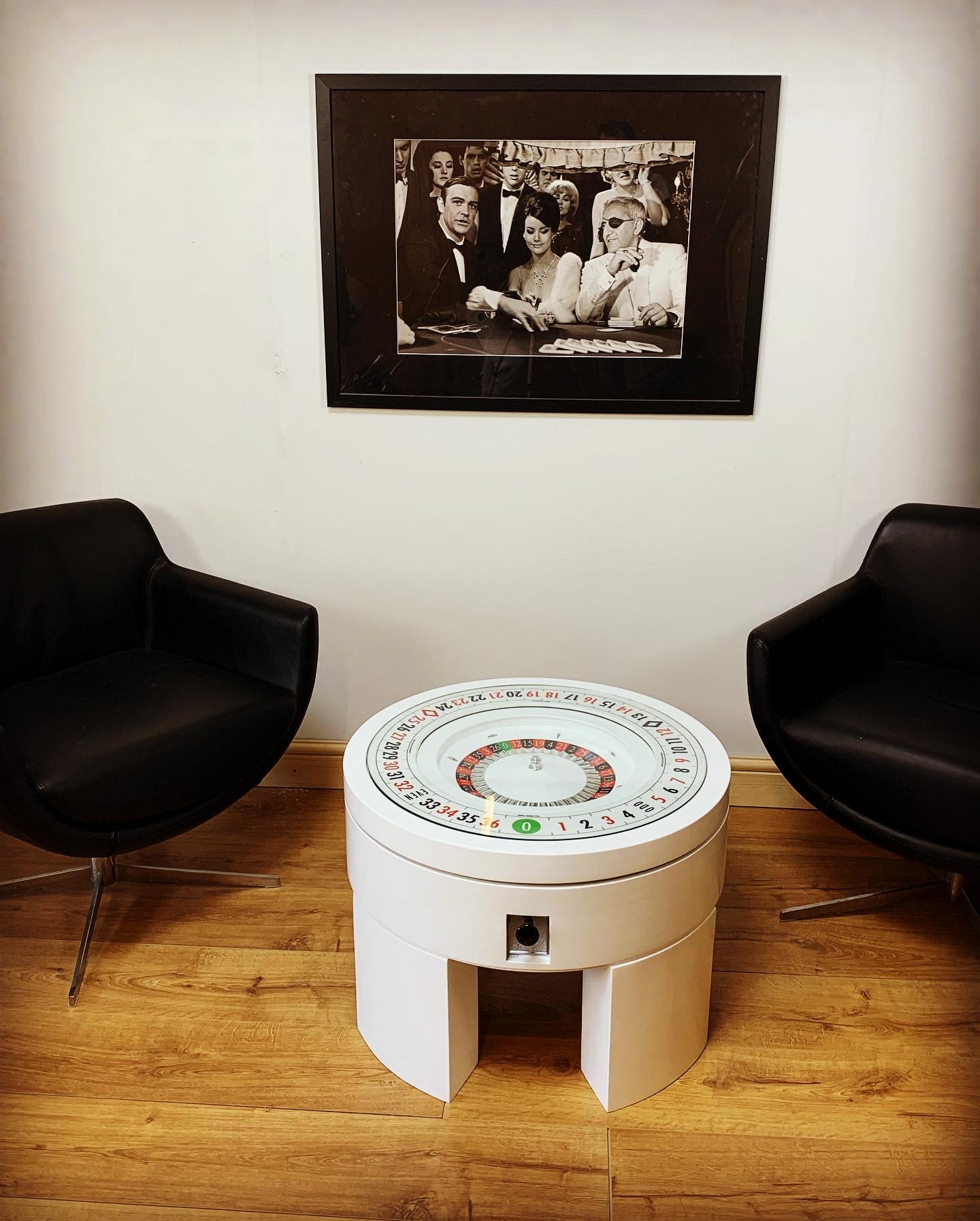 White Lacquer in our showroom