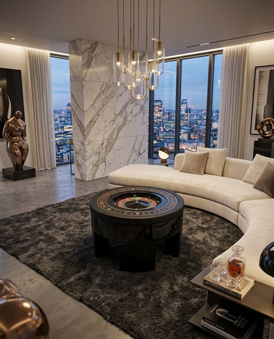 Envisioned in a London penthouse